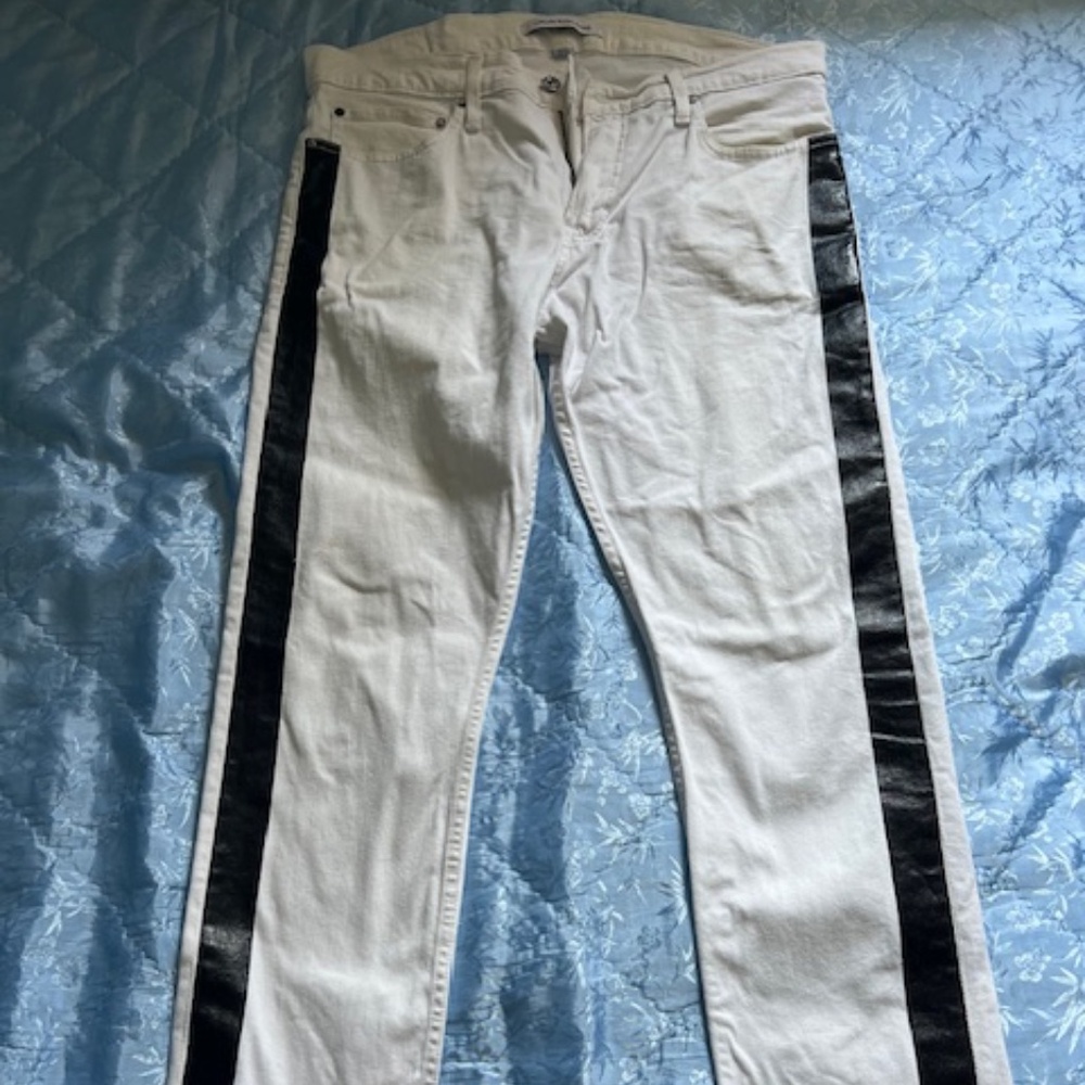 Calvin Klein white denim jeans